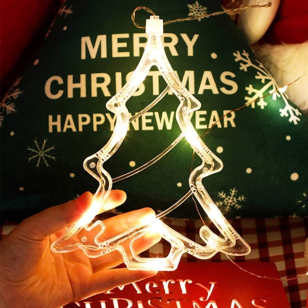 LED Christmas Lights Window Suction Cup Chandelier Lamp Decorative Curtain Lights Decor Christmas Decoration โ image 6