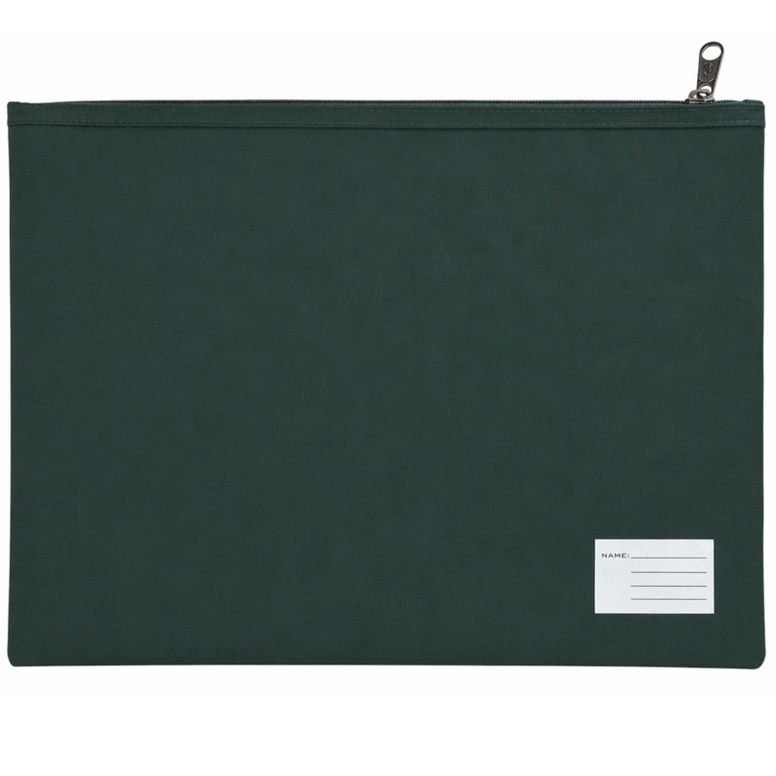 Leuts Jumbo Pencil Case Zip Large Capacity Pen Pouch Compartments - Bottle Green β image 2
