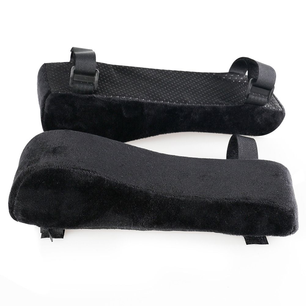 2pc Chair Armrest Pads, Widen & Thicken Ergonomic Chair Arm Pads with Memory Foam for Office Chairs, Gaming Chair — image 2