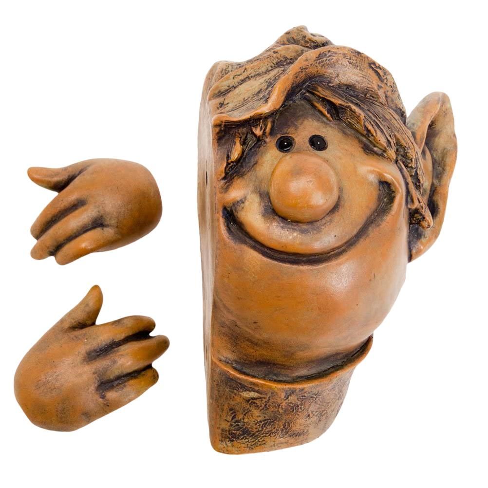 Garden Elf Tree Hugger Polyresin Tree Sculpture Garden Peeker Yard Art for Home Decoration โ image 2