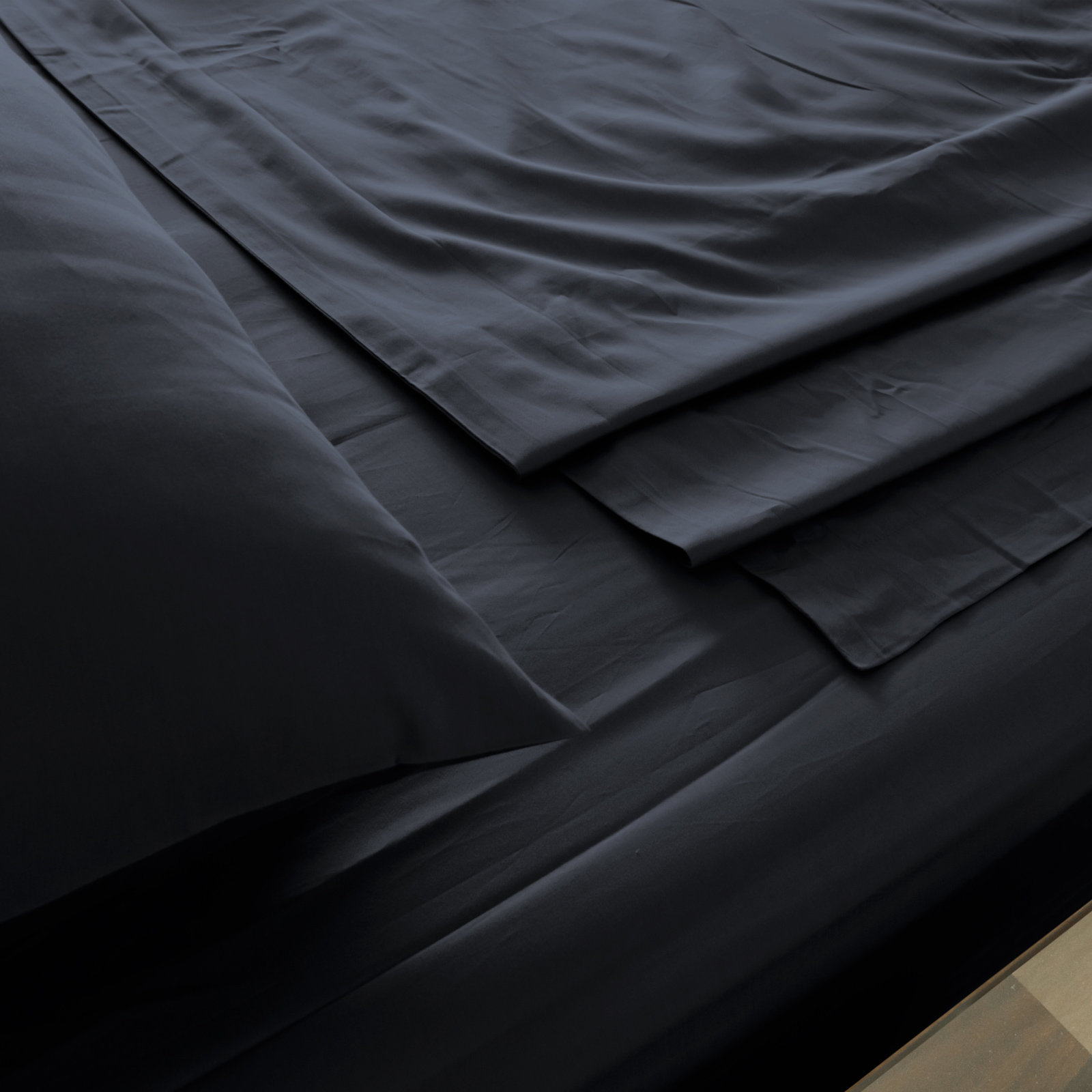 Royal Comfort 1000TC Hotel Grade Bamboo Cotton Sheets Pillowcases Set Ultrasoft - King - Charcoal โ image 4