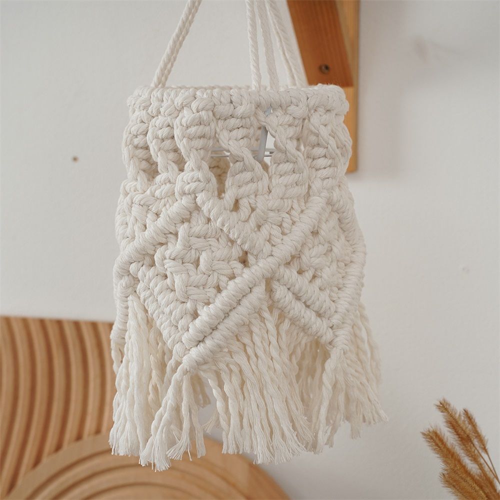 Boho Hanging Lamp Shade Light Cover Pendant Ceiling Decor for Living Room, Bedroom and Bathroom, Warm White, Bulb Not Included — image 2