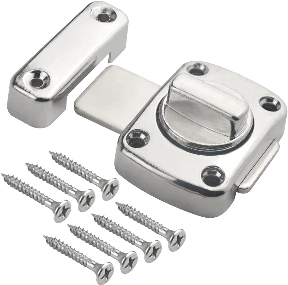 pieces - Door locks - swing door locks - zinc alloy door locks - bathroom door lock - security lock - door bolt - for home security, bathroom, bedroom, toilet โ image 5