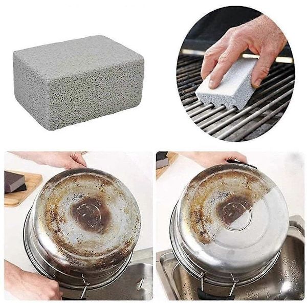 4-Pack Grill Cleaning Stone Blocks for BBQ Grill Plate and Flat Top — image 5