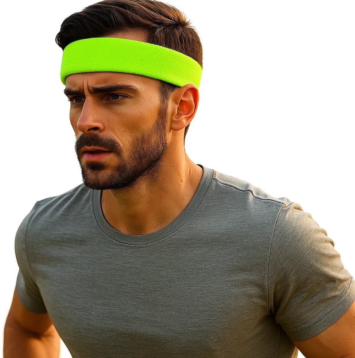 Headband | Sweatband | Sweatbands | Head | Sports band | Neon Green
