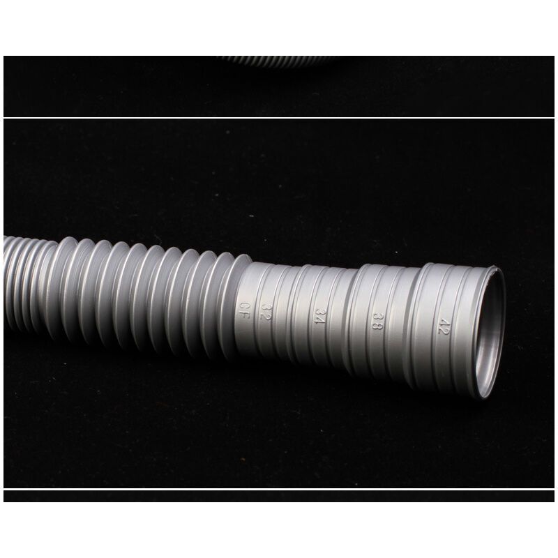 Washing Machine Drain Hose Corrugated Plastic Extension Tube Grey, 2M — image 4