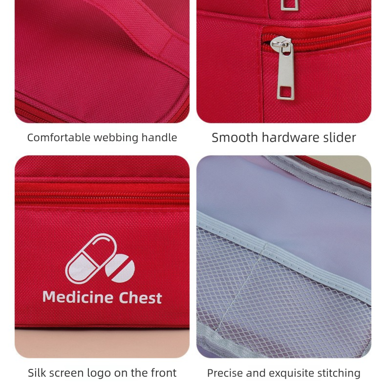 Green Compact Double-Layer Medicine Storage Case β Portable First Aid Organizer for Home, Travel & Emergency Use β image 5