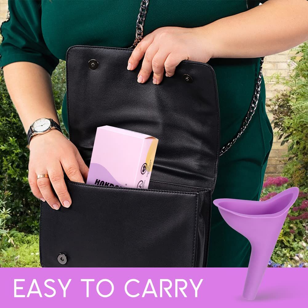 Female Urination Device, Reusable Female Urinal Women Pee Funnel Allows Women to Pee Standing Up, Travel 3pcs β image 5