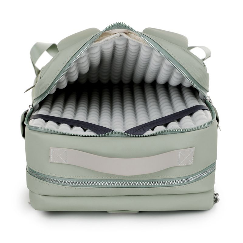 Dark grey Large Capacity Airbag Backpack Multi-Compartment Laptop Backpack Travel Business Bag — image 2