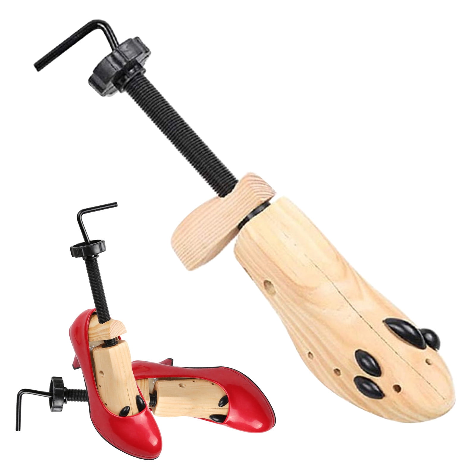 Shoe Stretcher for Men and Women Professional Shoe Adjustable Width & Length, Size 42-46, Wood (Includes Only 1 Shoe Stretcher) L Brown โ image 2