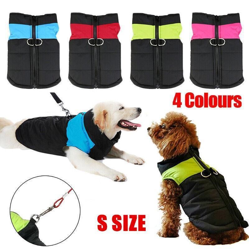 Large Dog Jacket Padded Waterproof Pet Clothes Warm Windbreaker Vest Coat Winter — image 2