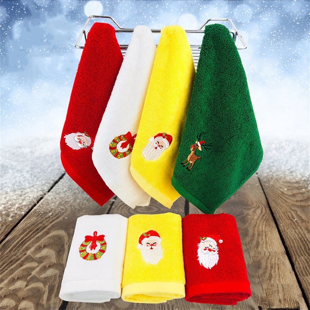 Cotton Christmas Hand Towels Premium Dish Towels Kitchen Towel Set for Home Kitchen Bar Towels — image 5