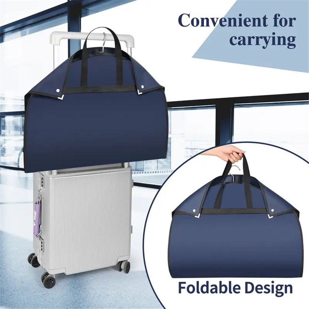 2 pack 40-inch Suit Bag Garment Bag for Travel and Storage, Garment Bags for Hanging Clothes with Zipper and Visible Transparent Window, Black — image 2