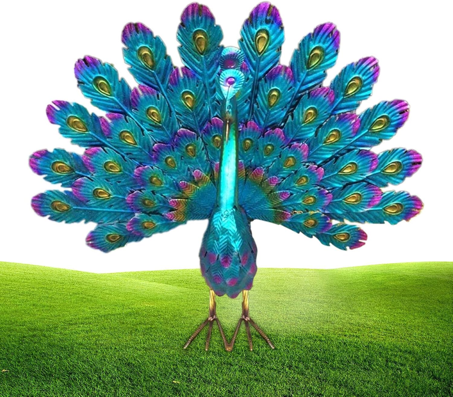 Metal Peacock Garden Decoration Weatherproof Outdoor Figurine — image 6