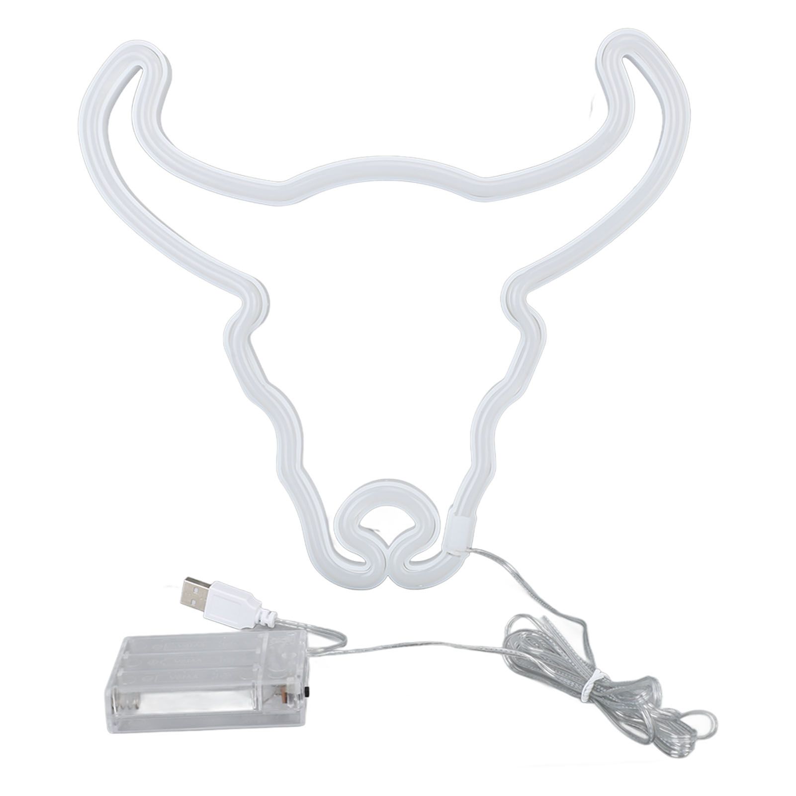 Cow Neon Light Decorative Animal Neon Night Light Hanging LED Neon Sign for Wedding Party Bedroom Bar — image 2