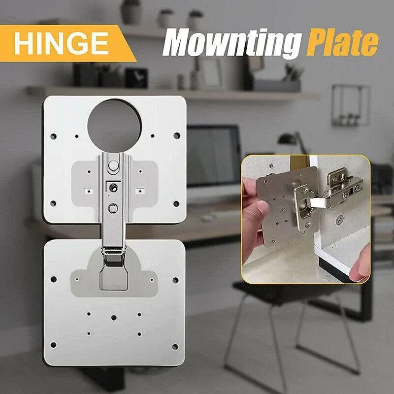 Hinge Repair Plate Rust Resistant Steel Furniture Cupboard Repair Mount Tool Au — image 4