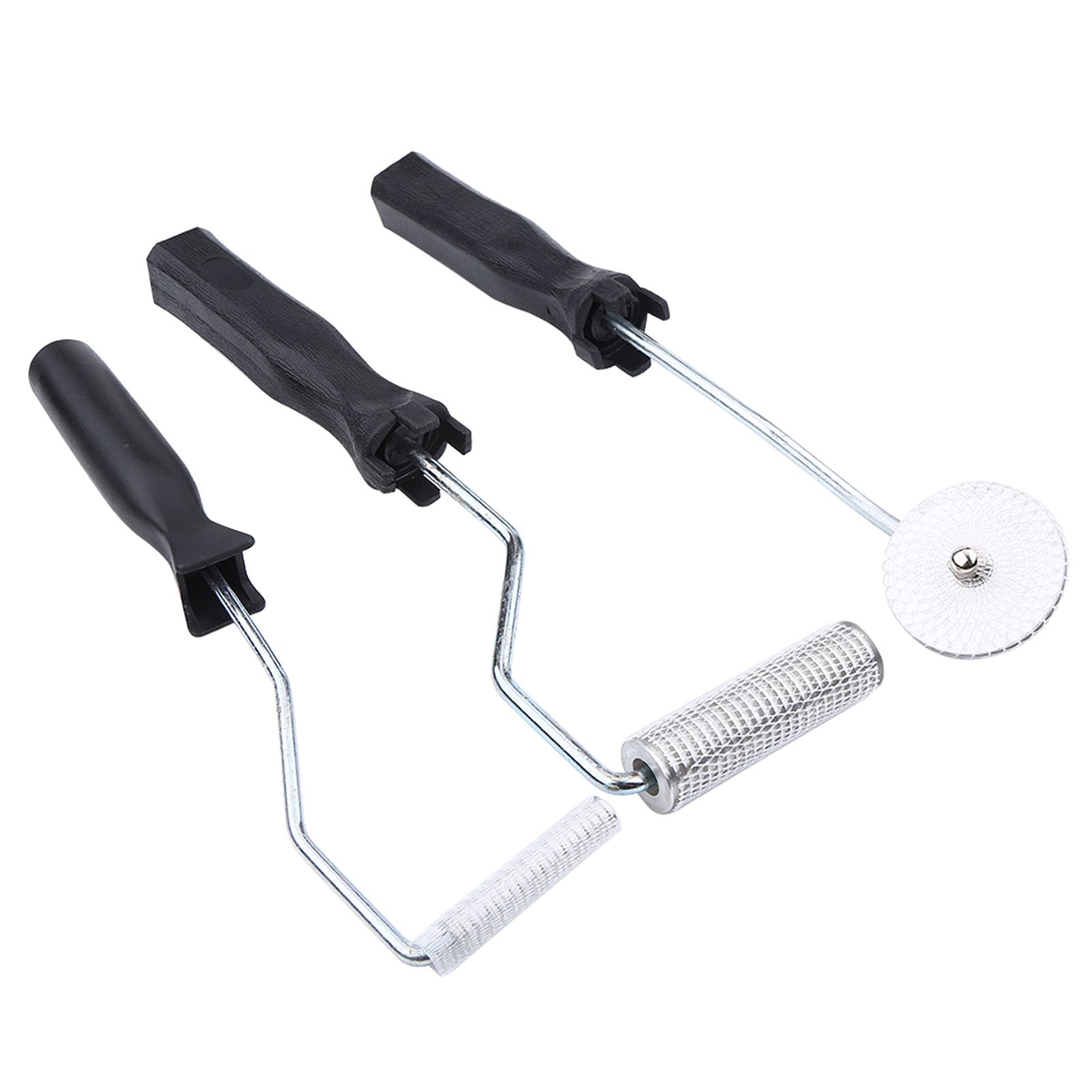 3Pcs/set Aluminum Alloy Fiberglass Bubble Paddle Tool Laminating Roller Kit for FRP Mould(Sawtooth) โ image 2