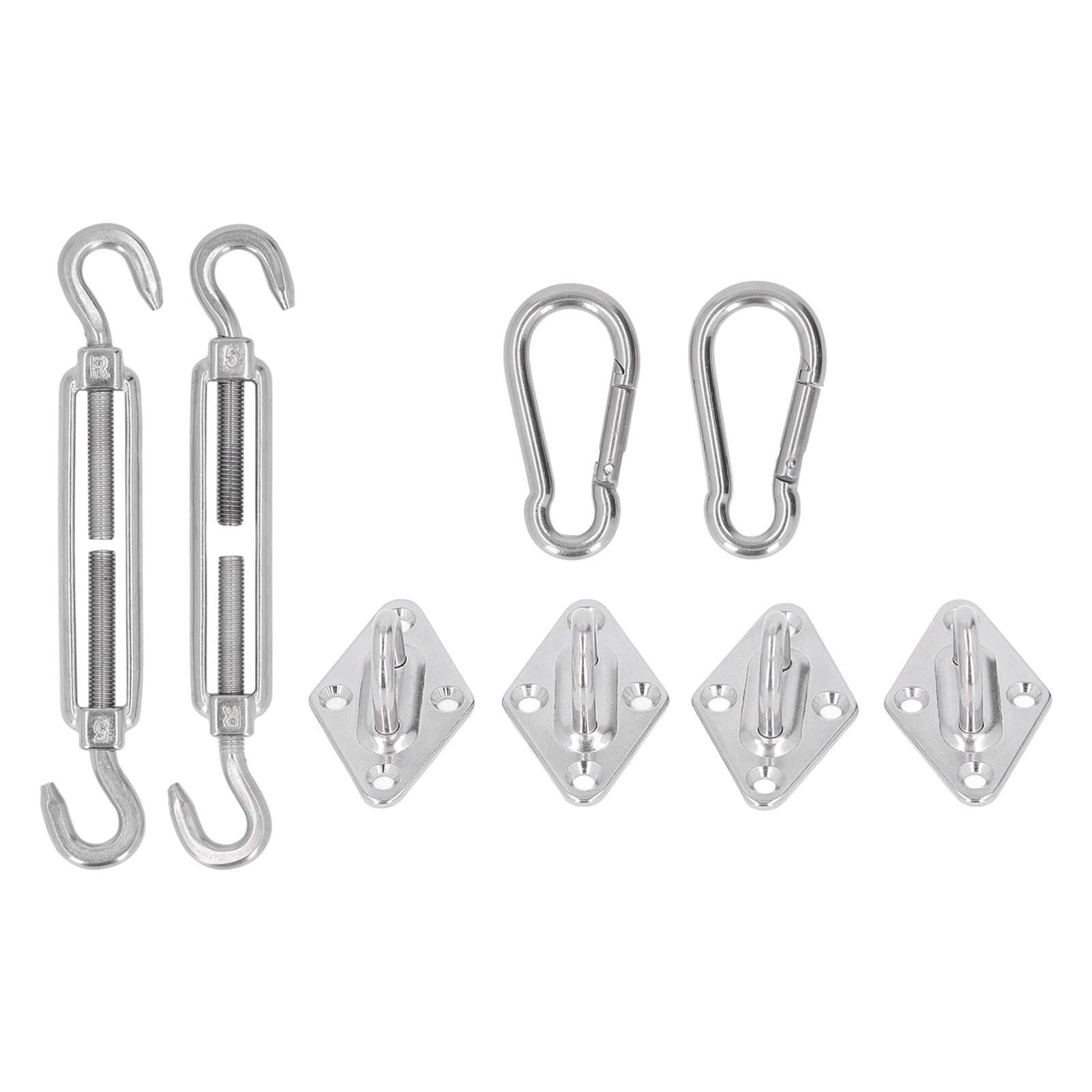 Sun Shade Sail Hardware Kit Canopy Installation Buckle Set for Rectangle and Square Awning 5mm โ image 2