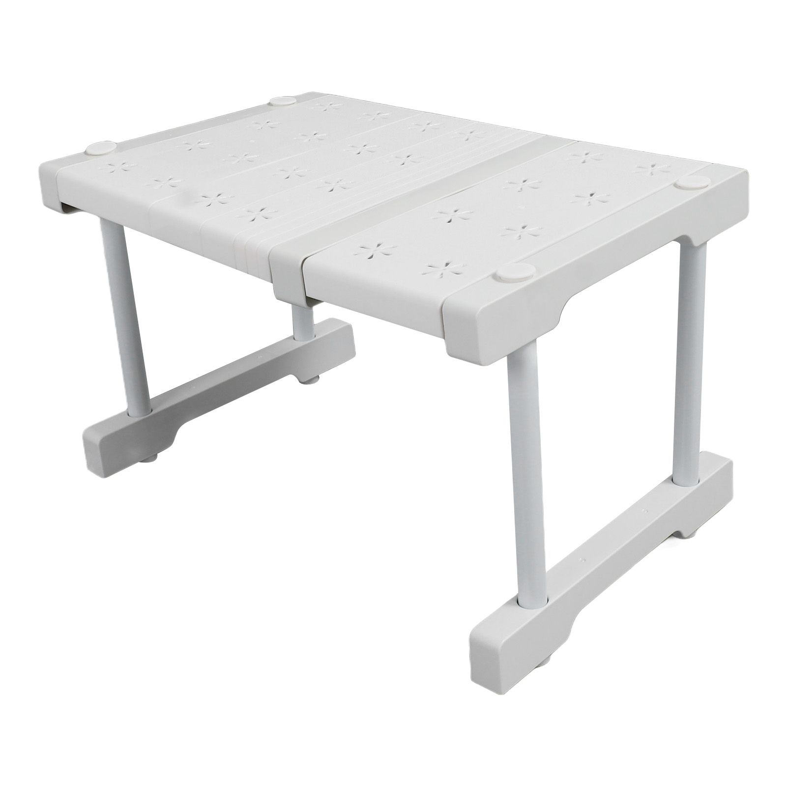 Expandable Closet Shelf Organizer Adjustable Space Saving Wardrobe Sink Tension Shelf 24cm Width 22cm Height Length 27 to 38cm/10.6 to 15.0in — image 4