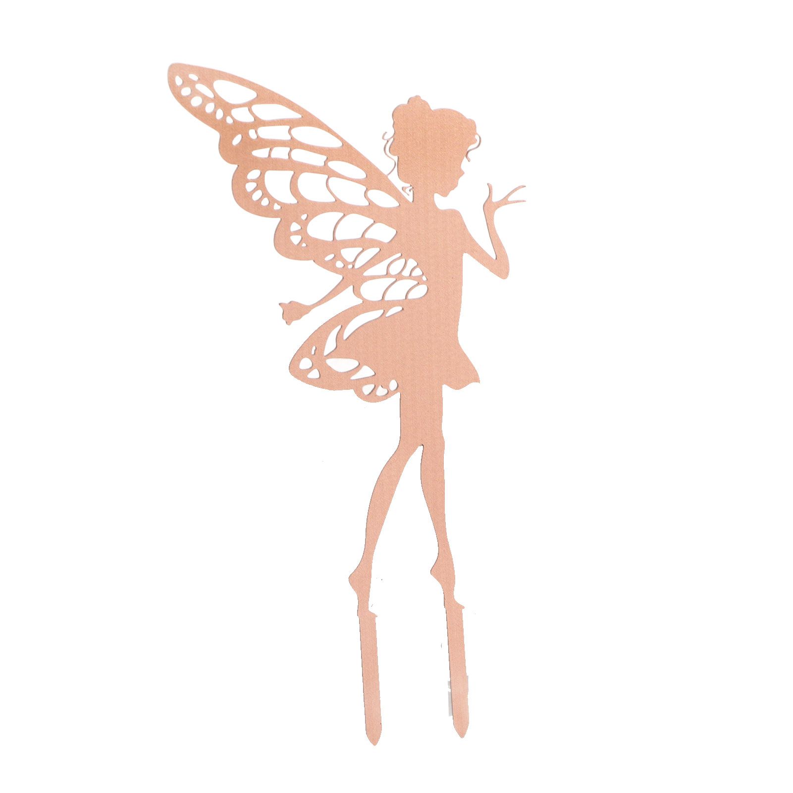Outdoor Garden Patio Ornaments Flower Fairy Goblin Silhouette Metal Iron Crafts Elf Decoration — image 3