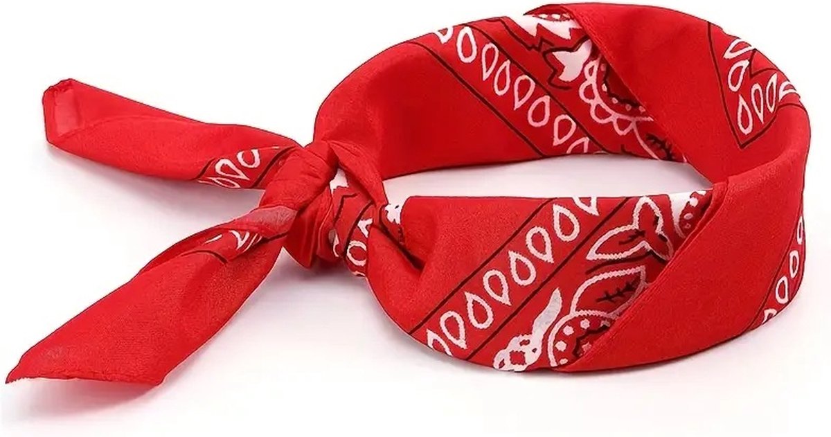Bandana | Unisex | Farmer's Handkerchief | Headband | Red — image 3