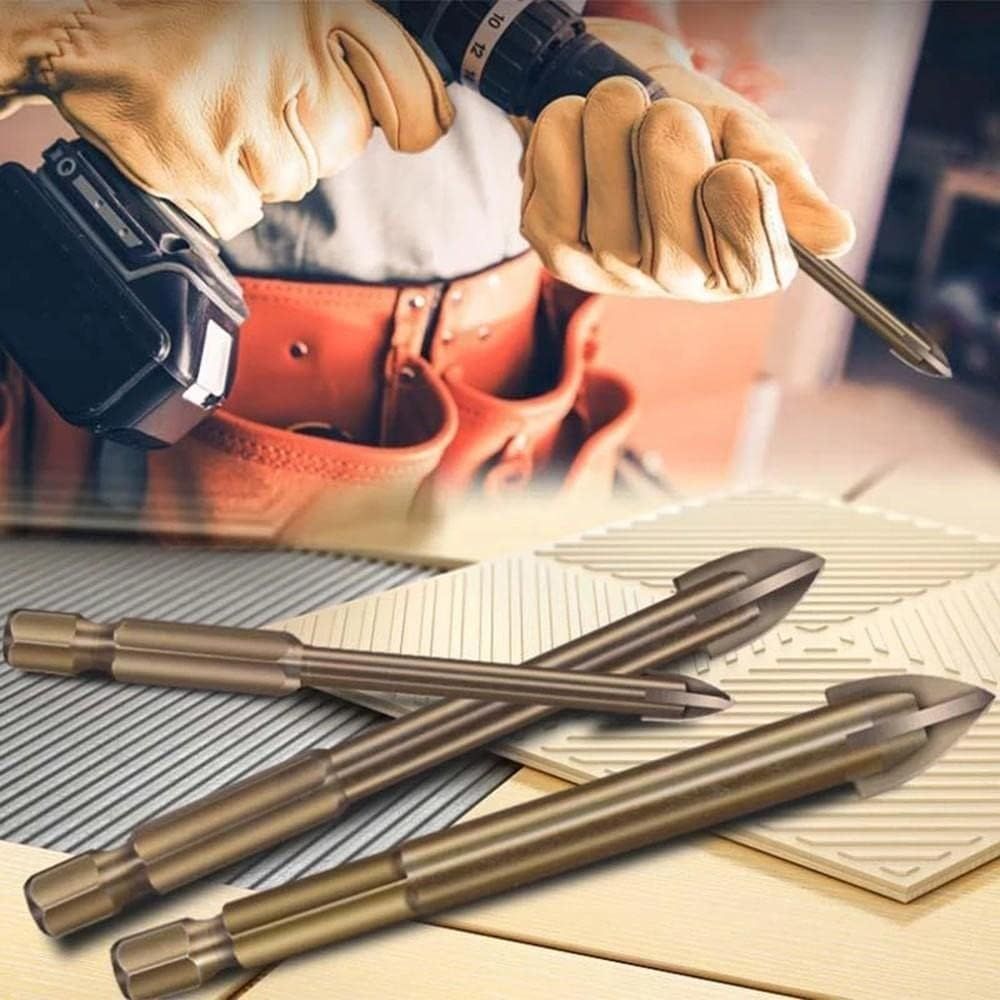 Drill Bit 5 Pcs Efficient Universal Drilling Tool Cross Alloy Drill Bits Metal Drilling Woodworking Tools Small incision — image 4