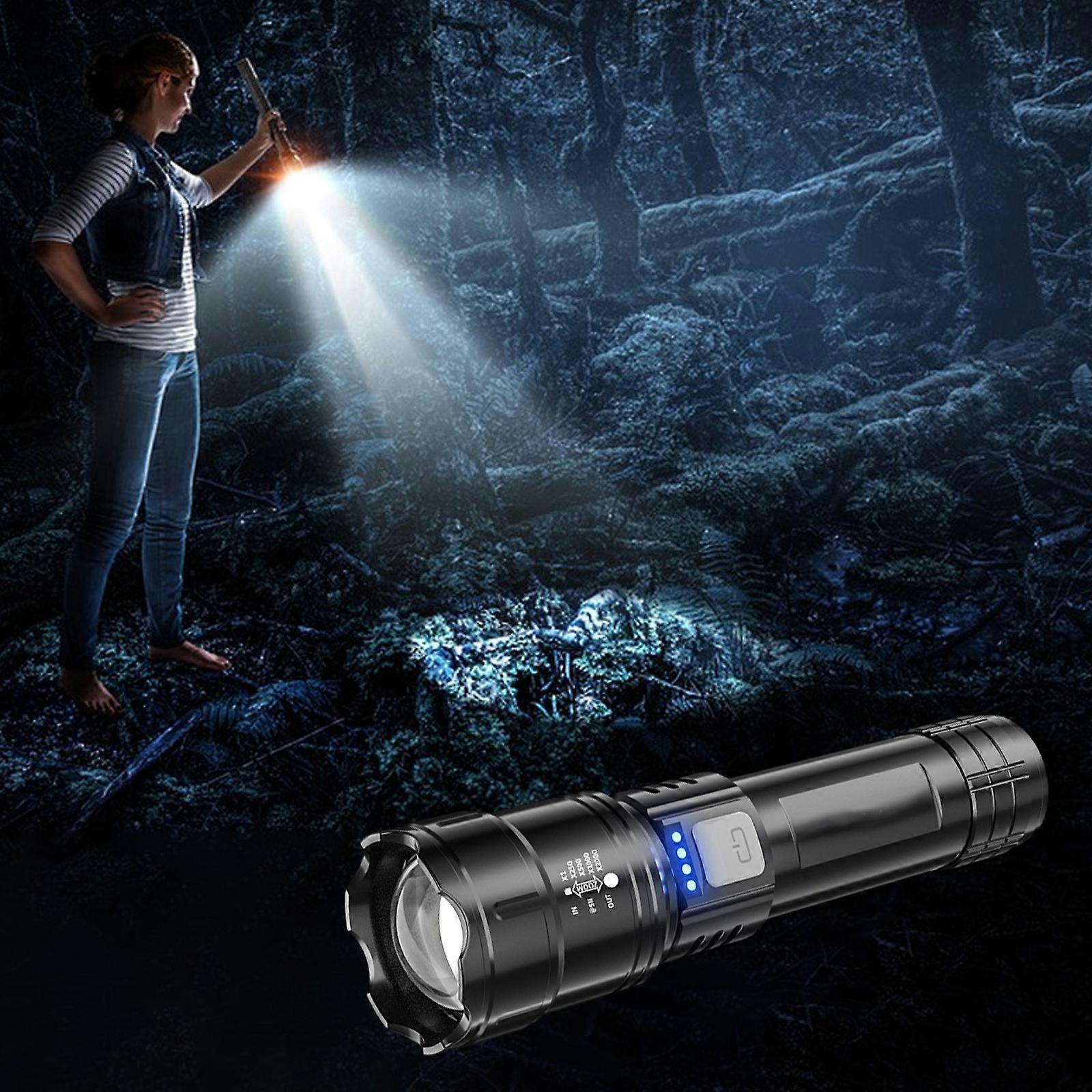 Super Bright Rechargeable Flashlight Zoomable with Multiple Modes Battery Powered โ image 4