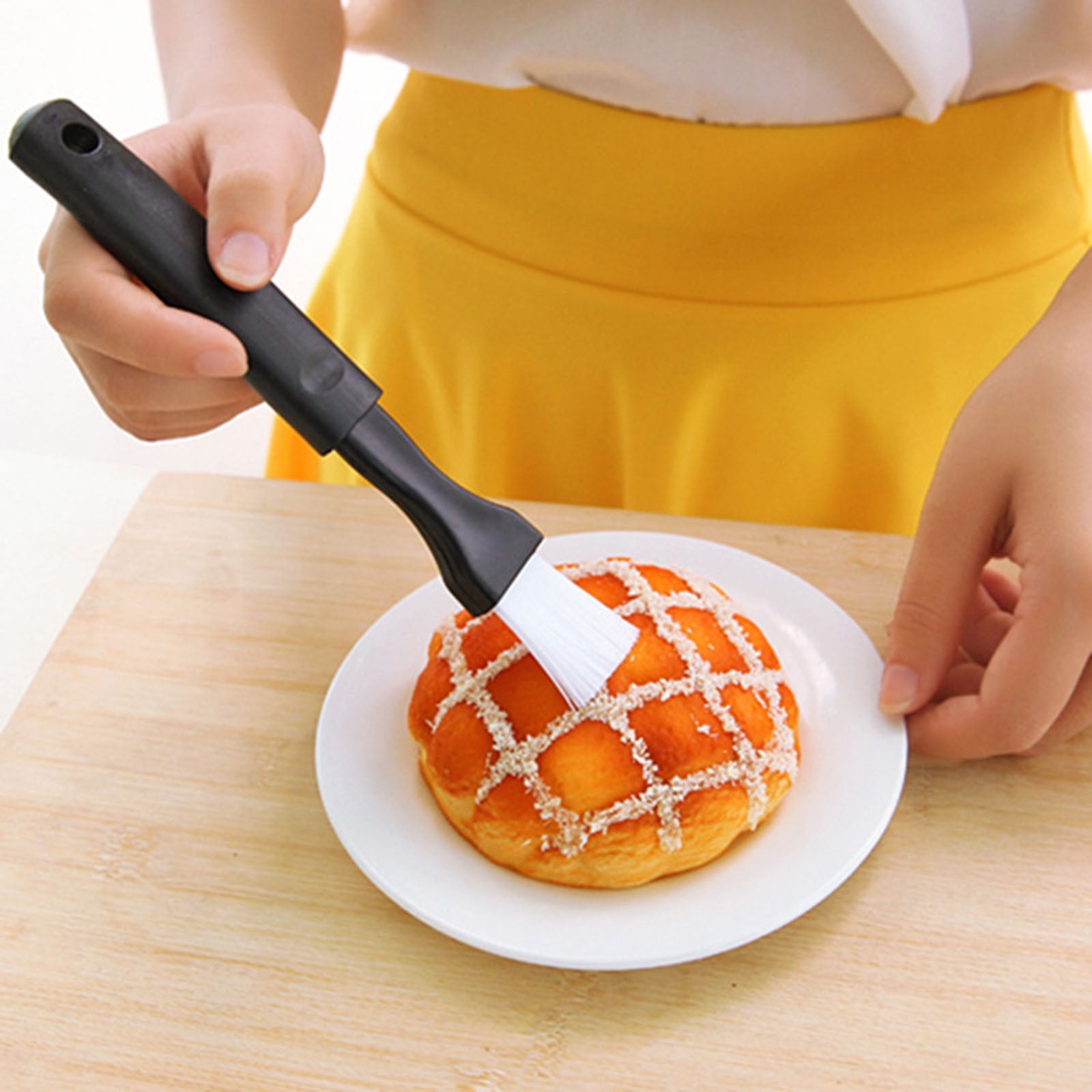 Nylon Bristle Pastry Brush Set, Basting Brush for Cooking, Comfortable Grip for Basting, Baking, Bbq, Roasting, Dishwasher Safe (2 pcs) 8.66 × 1.89" & 8.07 × — image 4