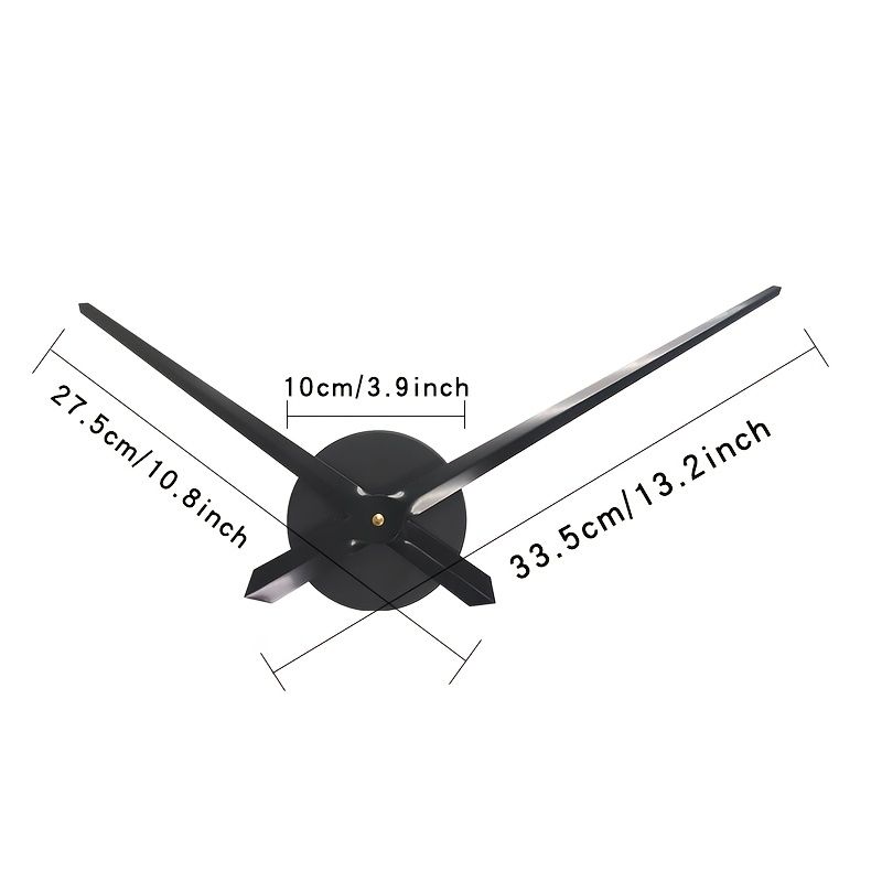 1pc Silent Metal Wall Clock Movement Kit, Clock Dial and Pointer Set, Universal Quartz Mechanism for Home Office Decor, Golden — image 5
