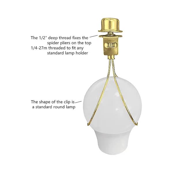 Lampshade Holder Adapter Kit with Knob Leveling System Gold Stabilizer — image 2