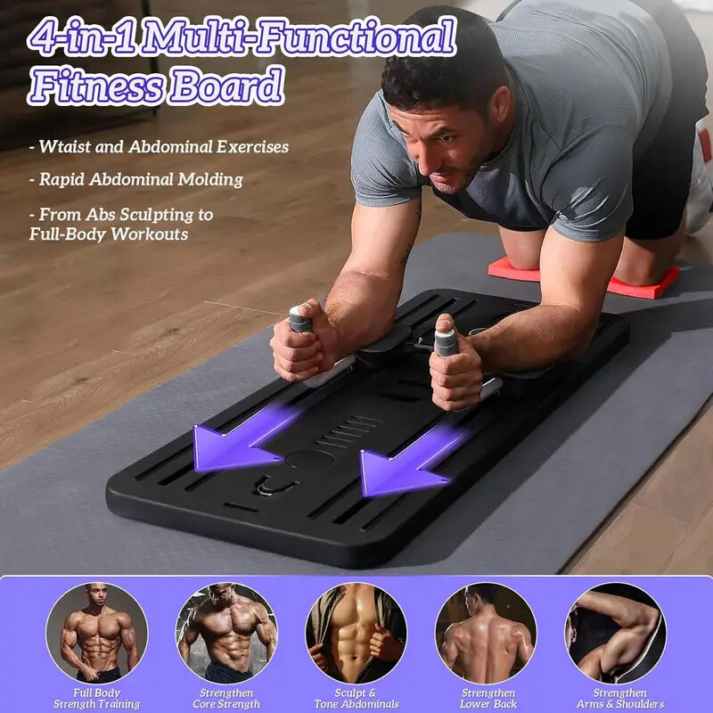 Abdominal Exercise Board Push Up Board Pilates Reformer Set Fitness Equipment — image 2