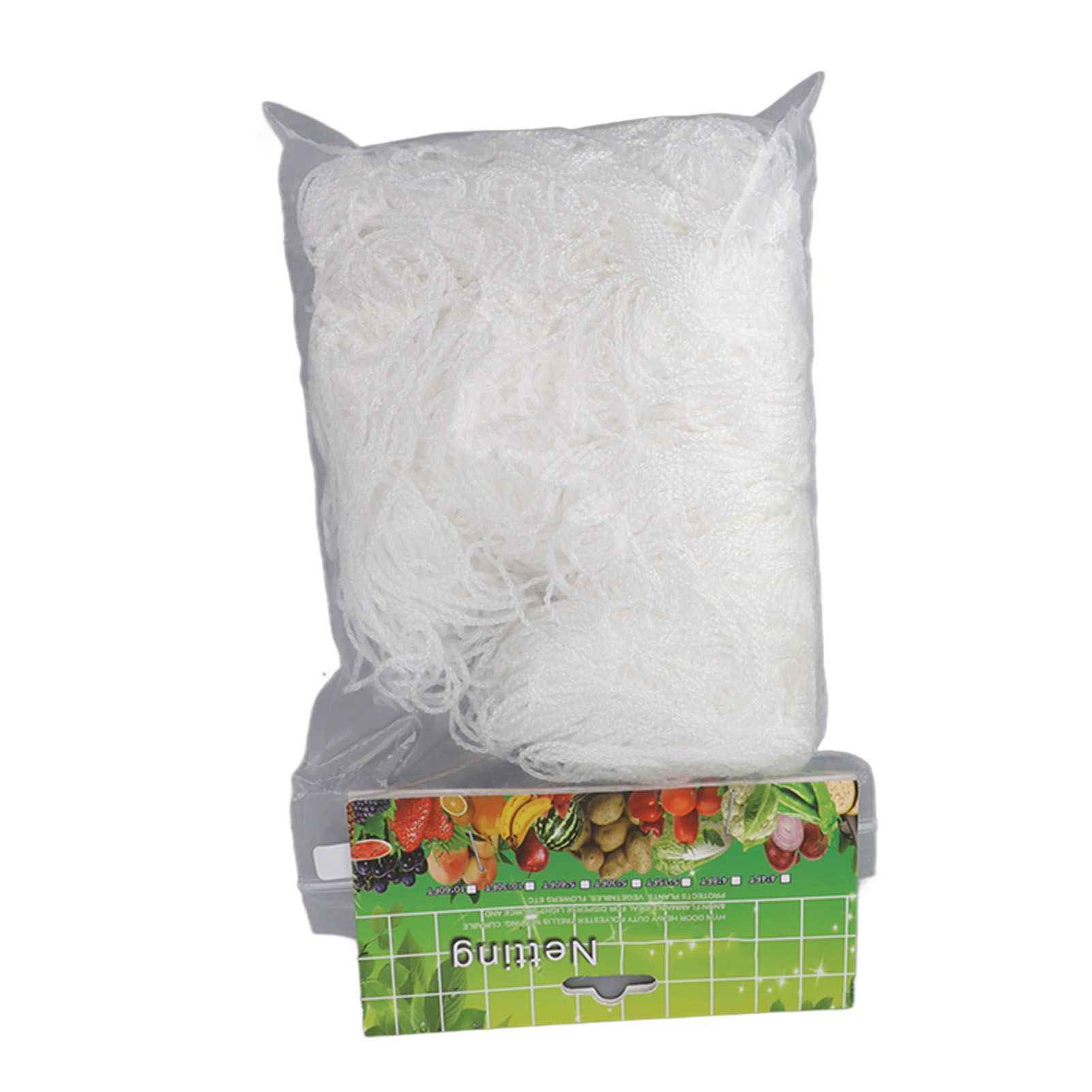White Garden Plant Trellis Polyester Netting Fruits Vegetables Plants Trellis Net Multi Layer Climbing Plants Trellis Net for Home Yard Farm 5 × 30FT — image 2