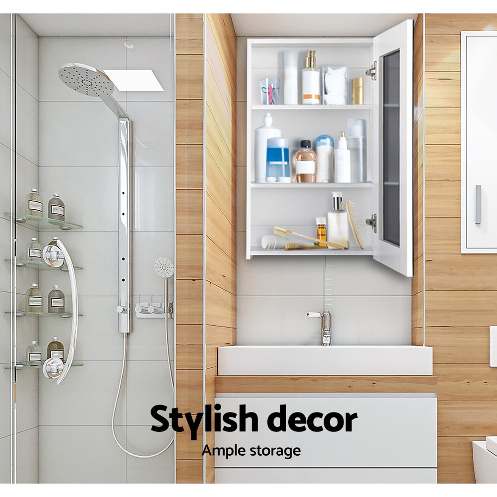 Cefito Bathroom Mirror Cabinet 450x720mm White โ image 5