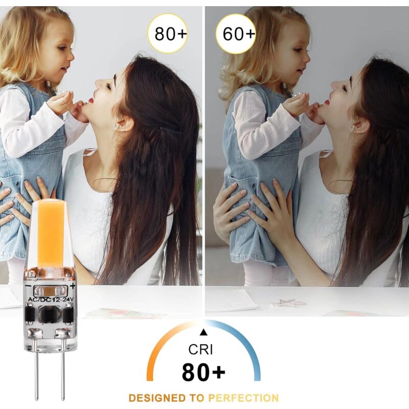G4 LED 3W 12V Ac/Dc Light Bulbs, G4 3W LED Bulbs Equivalent To 30W Halogen Bulb, 300Lm, Warm White 2700K, Non-Dimmable โ image 4