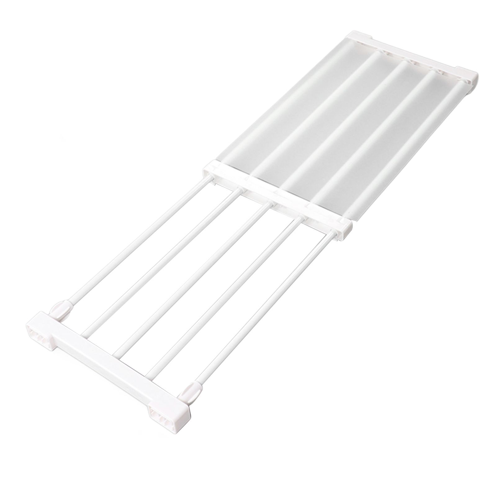 Closet Tension Shelf Expandable Nail Free Cabinet Divider Storage Rack for Wardrobe Cupboard 50‑80cm / 19.7‑31.5in Length — image 6