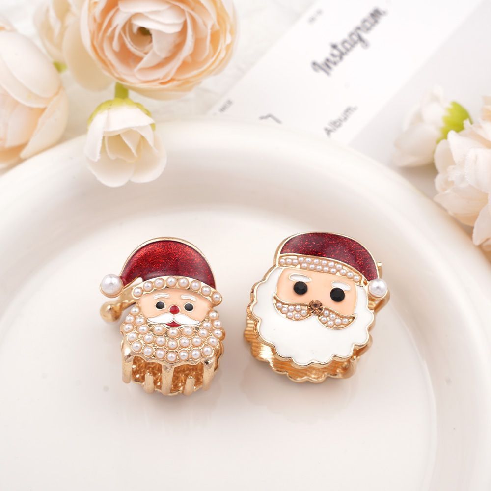 European Cartoon Alloy Hair Claw, Snowflake Metal Shark Clip, Festive Christmas Hair Ornament — image 6
