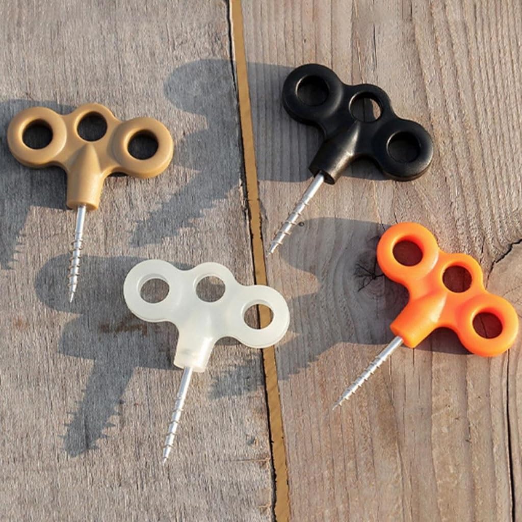 Orange Tent Pegs 2 Pack Heavy Duty Camping Outdoor Activities Stakes — image 2