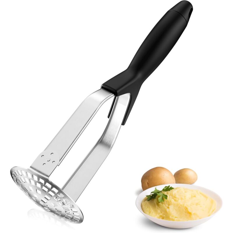 Stainless Steel Potato Masher, Professional Manual Potato Ricer With Non-Slip Handle, Foldable Apple Masher For Fruits