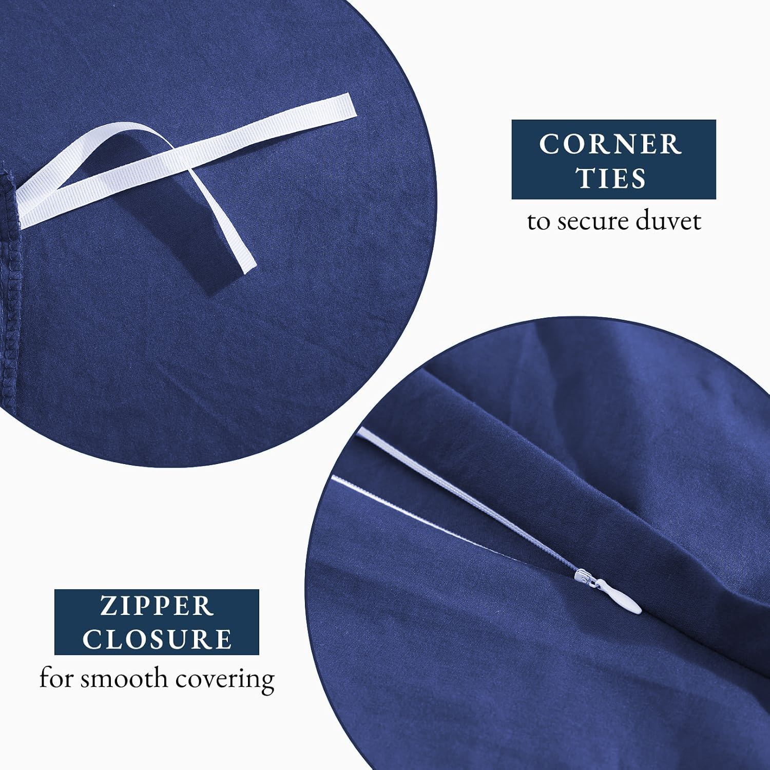 Hotel Soft Microfiber Duvet Cover Set-2000TC Quilt Cover Set & Pillowcases -1 Donna Cover Zipper Closure & 1 x Pillowcases-Breathable Bedding - Wrinkle, Fade — image 6