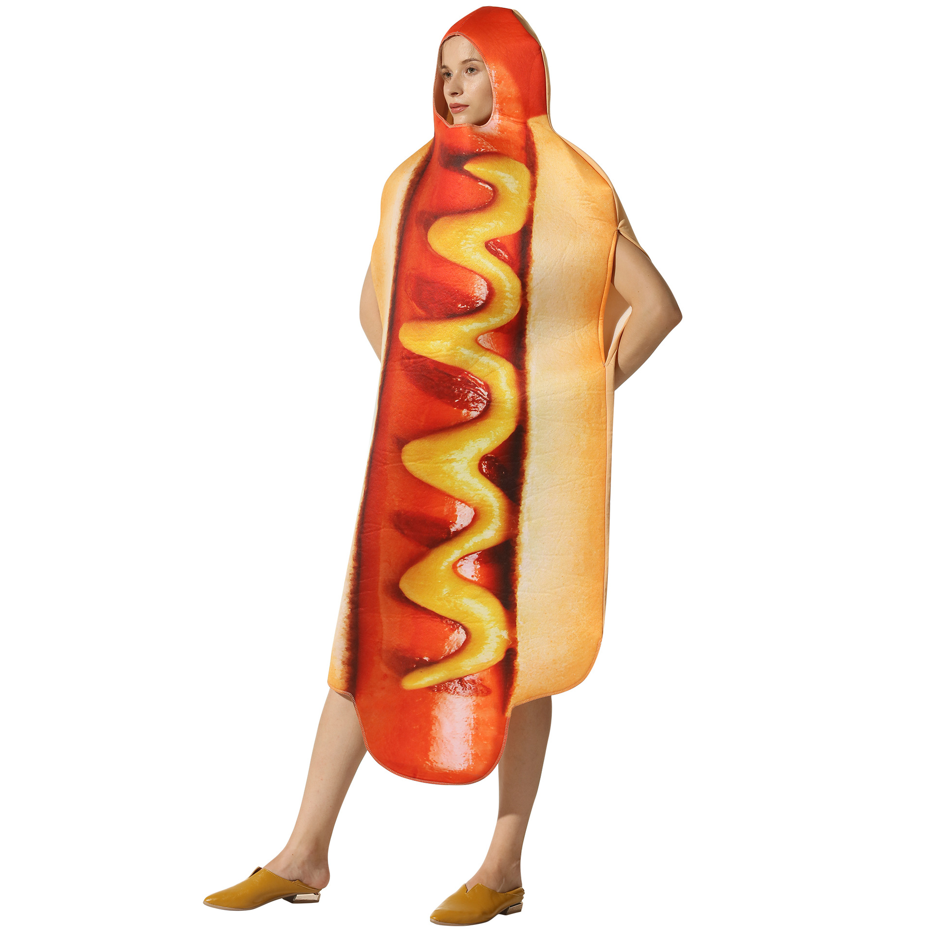 Halloween party costume hot dog cosplay costume stage performance_tfrf — image 2