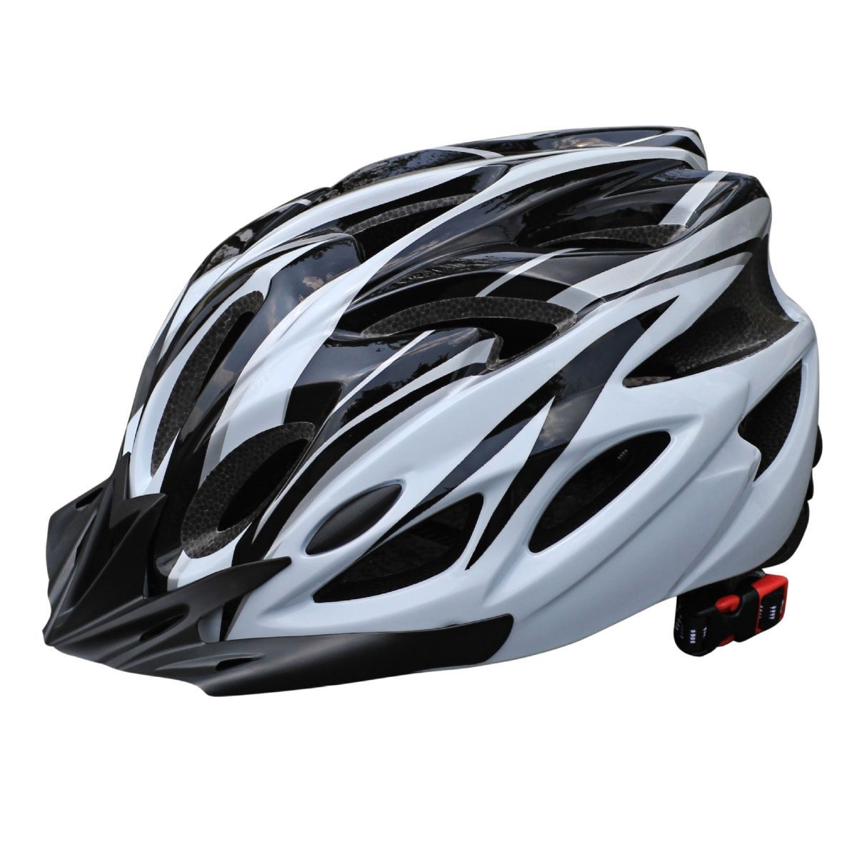 Mountain Bike Helmet Ultra-Breathable Cycling Helmet Integrated Helmet - black and red - Size L59-61CM — image 3