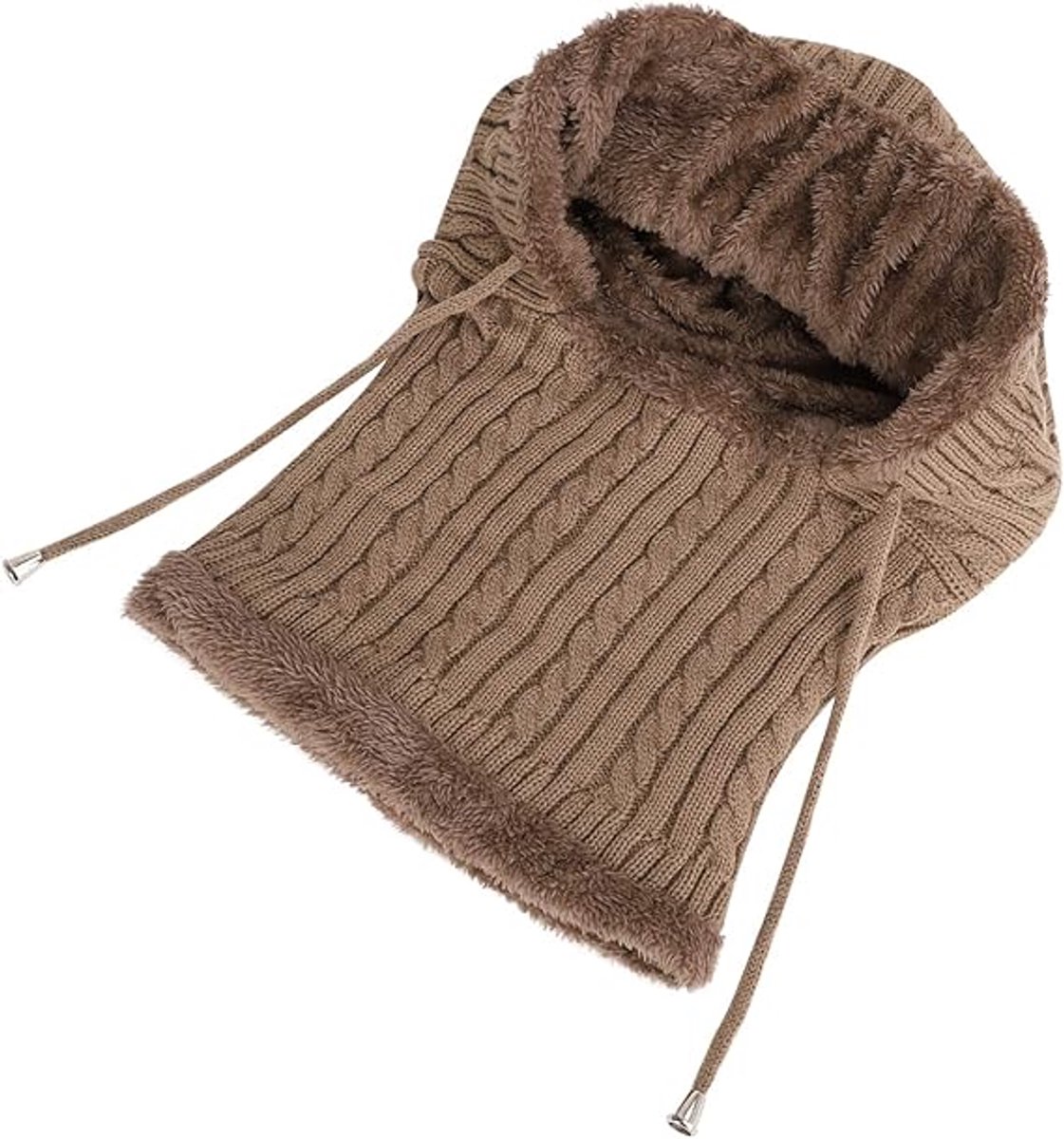 Warm Winter Hat with Fleece Lining - Balaclava Scarf Set - for Skiing, Hiking and Winter Sports — image 4