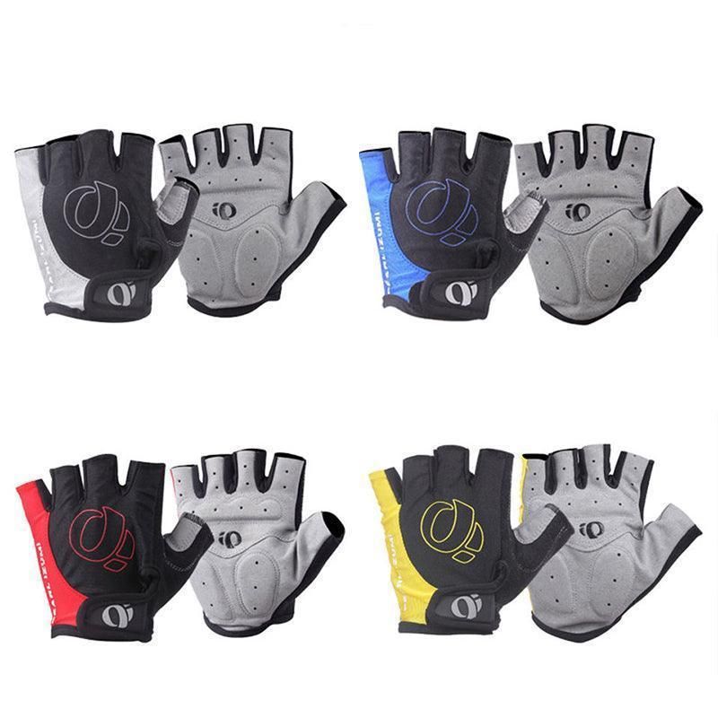 L Size Cycling Bicycle Half Finger Bike Gloves Unisex Anti Slip Padded - Blue โ image 3