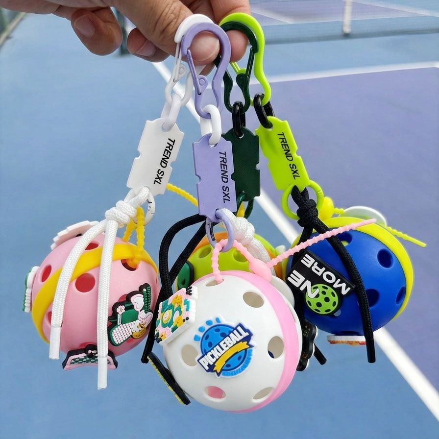 Style B 1PC Pickleball Bag Charm Gift, Sports Bag Hanging Ornament, Pickleball Accessory Decoration for Sports Lovers โ image 4