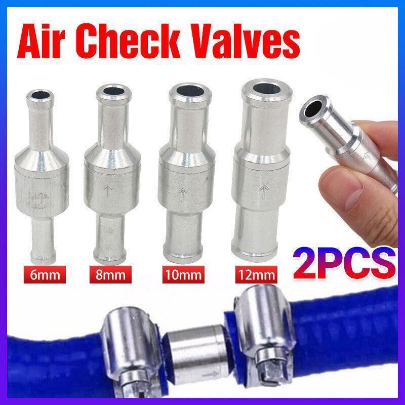 2X 6/8/10/12Mm One Way Non Return Check Valve Air Fuel Petrol Diesel Oil Vacuum - 6MM — image 2