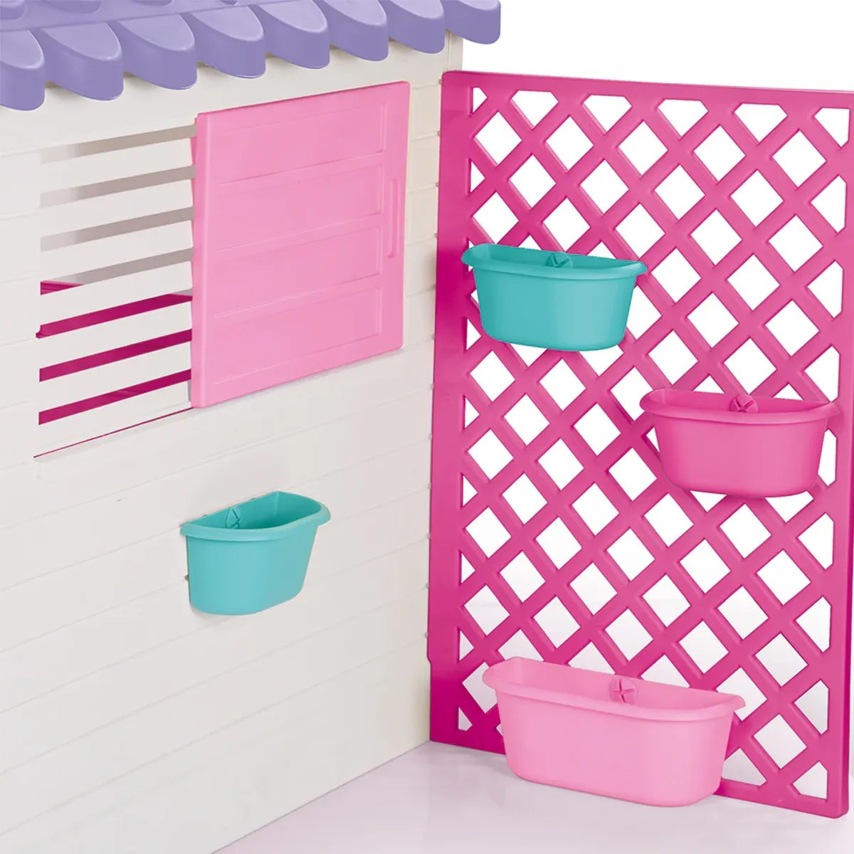 Lifespan Kids Garden Playhouse with Pink Fence — image 4