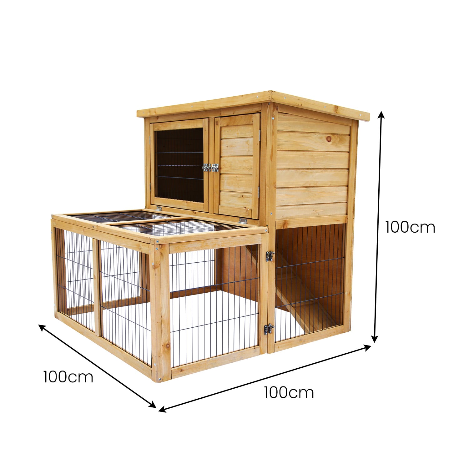 Furtastic 2-Storey Chicken Coop & Rabbit Hutch With Large Run — image 2