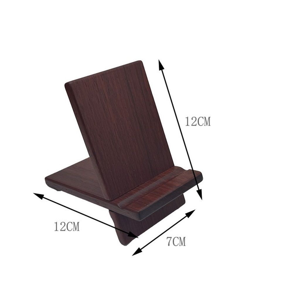 Solid Wood Phone Stand, Desktop Wooden Phone Stand, Simple Phone Holder, Compatible with All Phones (rosewood) โ image 5