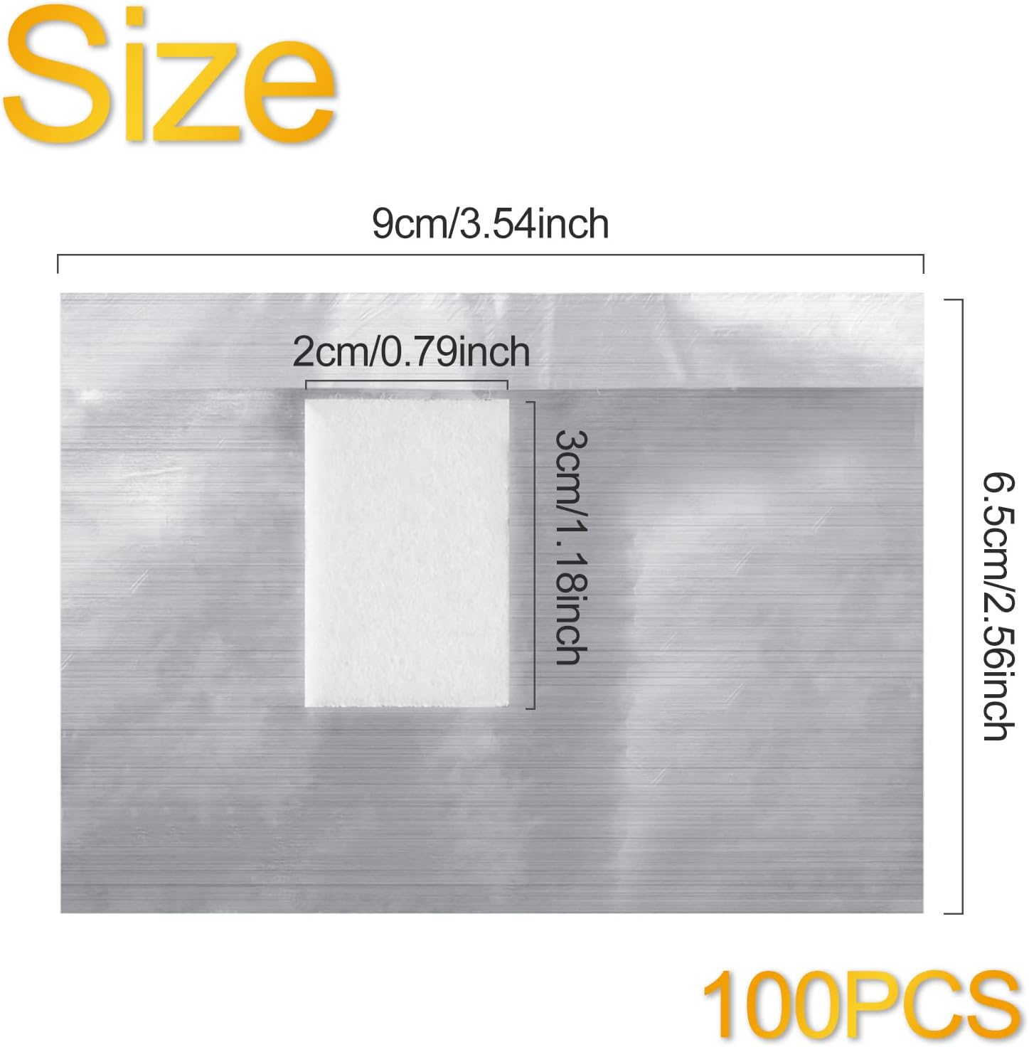 100 foil nail stickers, foil for gel nails, nail foil remover with pre-installed lint-free cotton pads for manicure and pedicure, nail art cleaner โ image 2