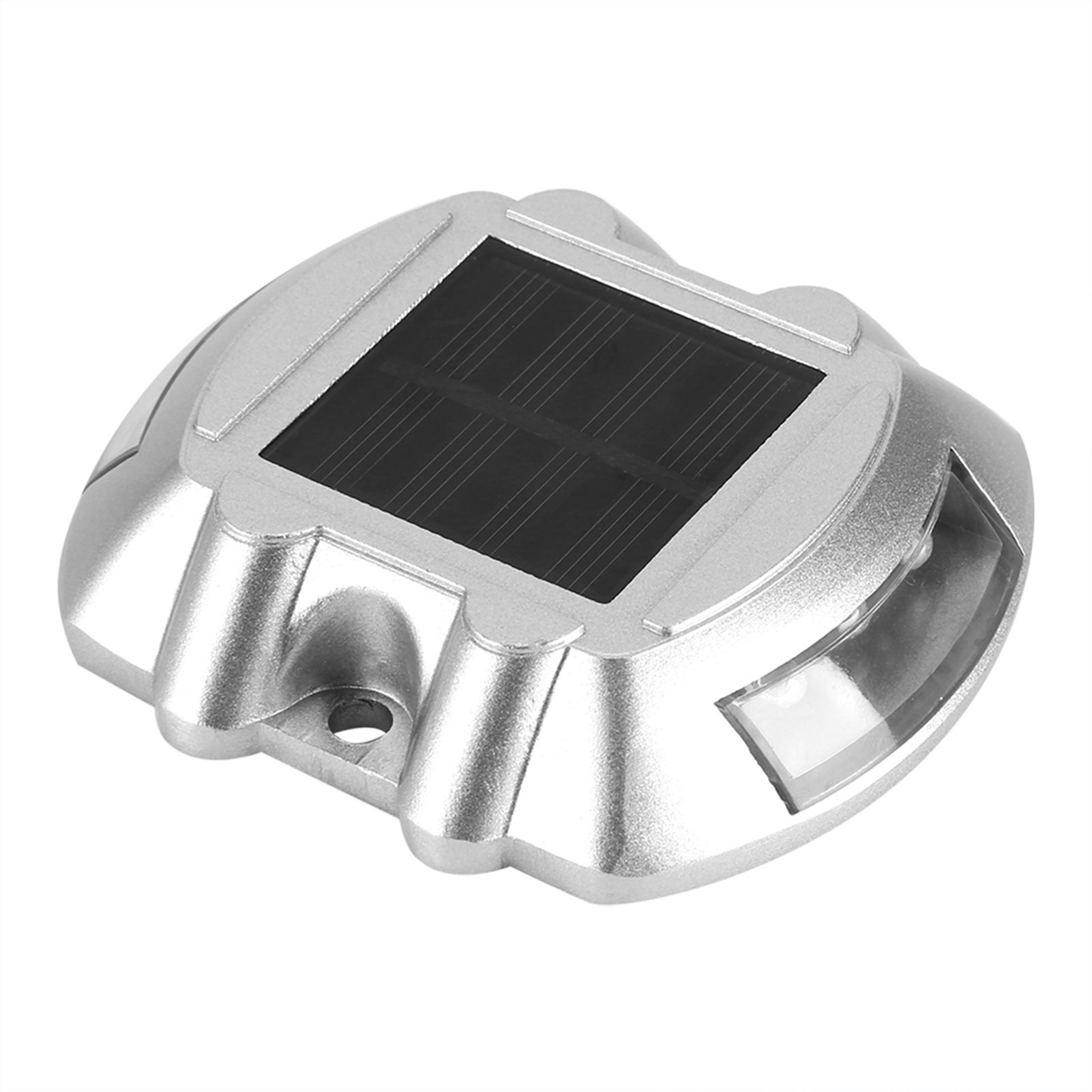 Casting Aluminum Solar Power 6 LED Outdoor Waterproof Driveway Pathway Light Road Lamp (White) — image 3